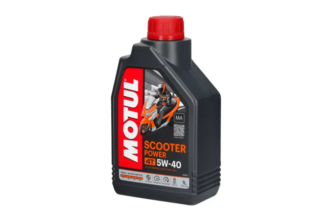 Olej Motul Scooter Power 5W-40 dla Twojego skutera. Dobierz olej, by zapewnić mu moc i ochronę.
